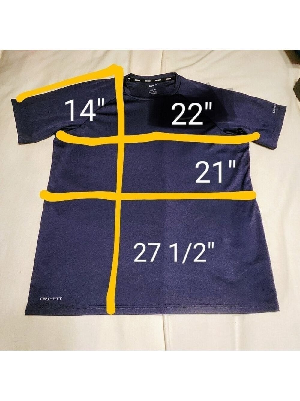 Nike Dri Fit Athletic Bundle Navy Yellow Black Medium - Picture 10 of 11